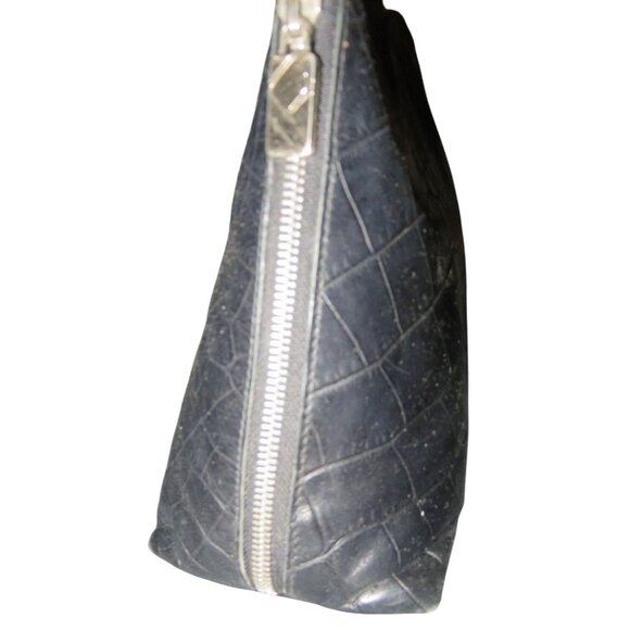 Furla Vintage black crocodile embossed Italian leather double handle bag - Picture 5 of 14